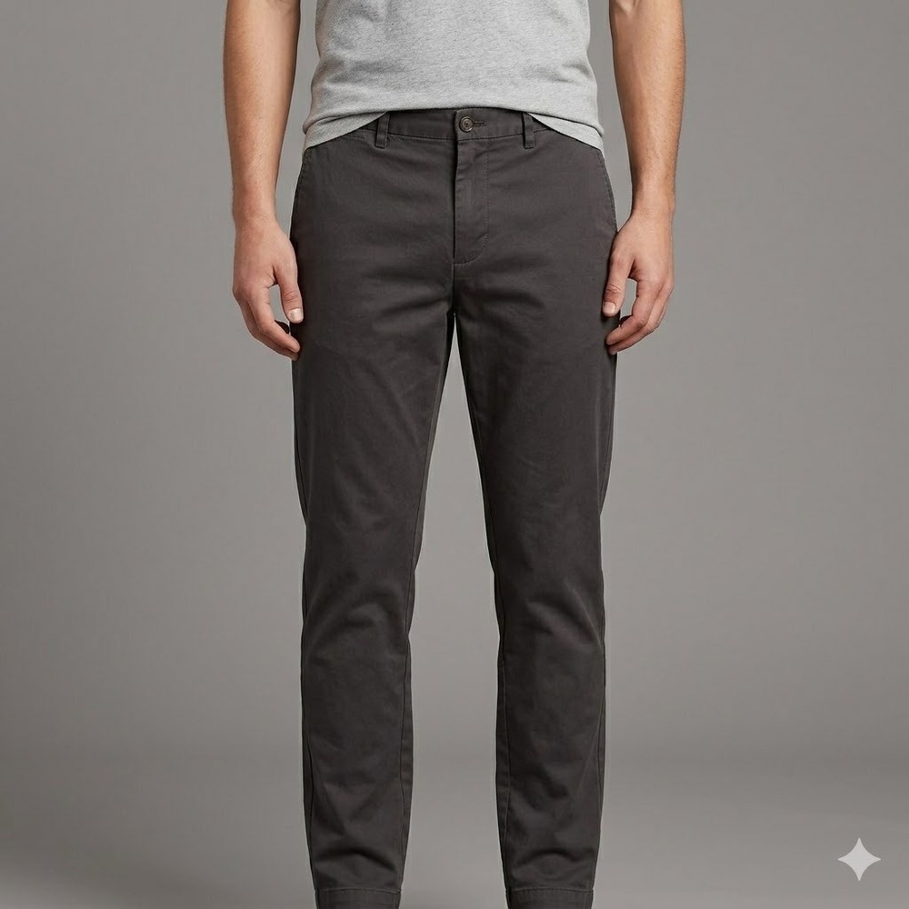 Banana Republic Mason Chino Athletic Fit 34x34‎ Charcoal Grey EUC